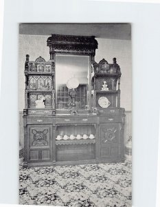 Postcard Old sideboard in the dining room Brownville House Brownville NE USA