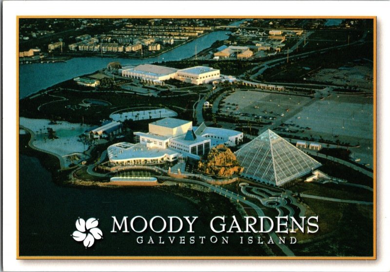 MOODY GARDENS GALVESTON ISLAND Continental Postcard CA6