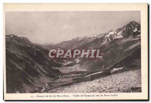 Postcard Old Railway Mont Blanc view Chamonix Valley Mont Lachat