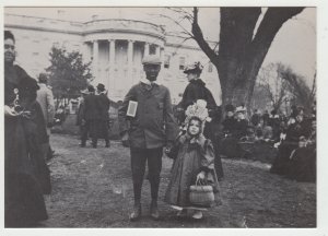 P2427, vintage postcard history white house easter reproduced f/ photo wash D.C.