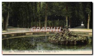 Old Postcard Versailles Basin Saturn park