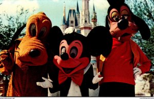 Florida Walt Disney World Mickey Mouse Pluto and Goofy