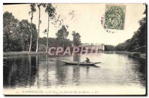 Old Postcard Rambouillet The decision of Miss Rocks Park view