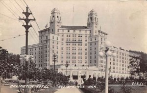 Hot Springs Arkansas Arlington Hotel Real Photo Vintage Postcard AA25024