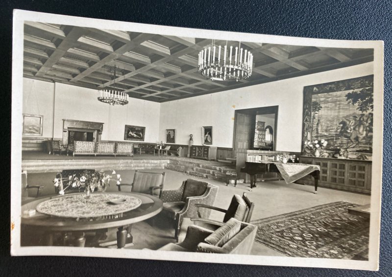 Mint Germany Real Picture Postcard RPPC Obersalzberg Leader House Living room N