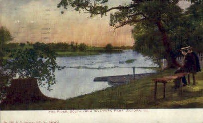 Fox River, Riverview Park - Aurora, Illinois IL  