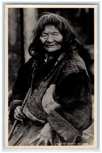 c1920 Tibetan Witch Of Chun Burlington Darjeeling Studio Tibet RPPC Postcard 