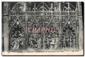 Old Postcard Cathedr the d & # 39Amiens Decapitation of St. John