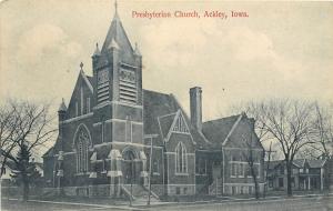 Vintage Postcard Presbyterian Church Ackley IA Franklin and Hardin Counties