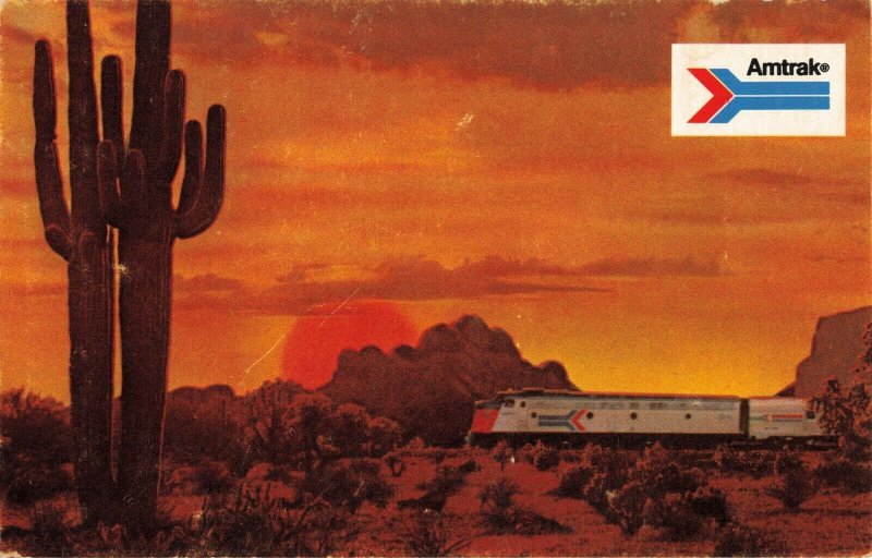 Amtrak America Southwest Sunset Postcard 2R3-518 