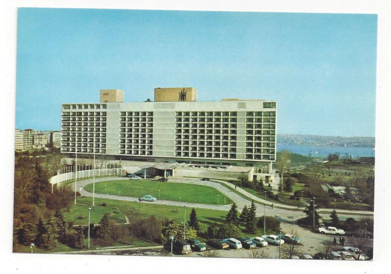 Turkey Istanbul Hilton Hotel Vintage Postcard Continental 4X6