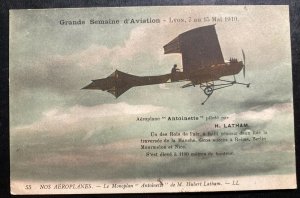 Mint France Picture postcard Aviation Week Lyon 1910 Antoinette Monoplane