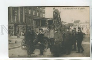 461223 1918 year Revolution in Germany Berlin car with delegates photo postcard