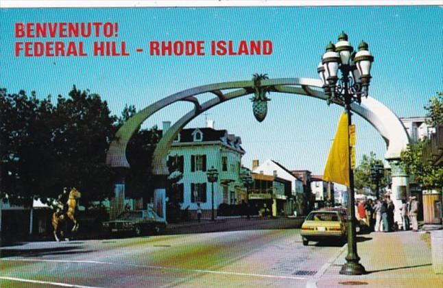 Rhode Island Providence Gateway Arch On Atwells Avenue