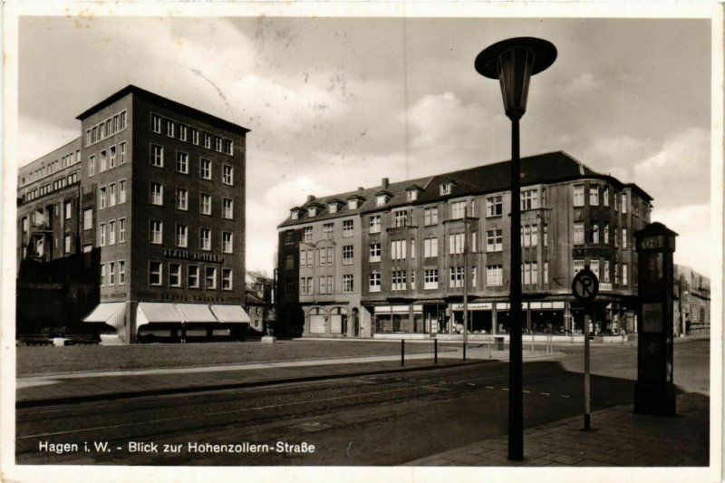 CPA AK Hagen i. W. - Blick zur Hohenzollern-Strasse GERMANY (857781)