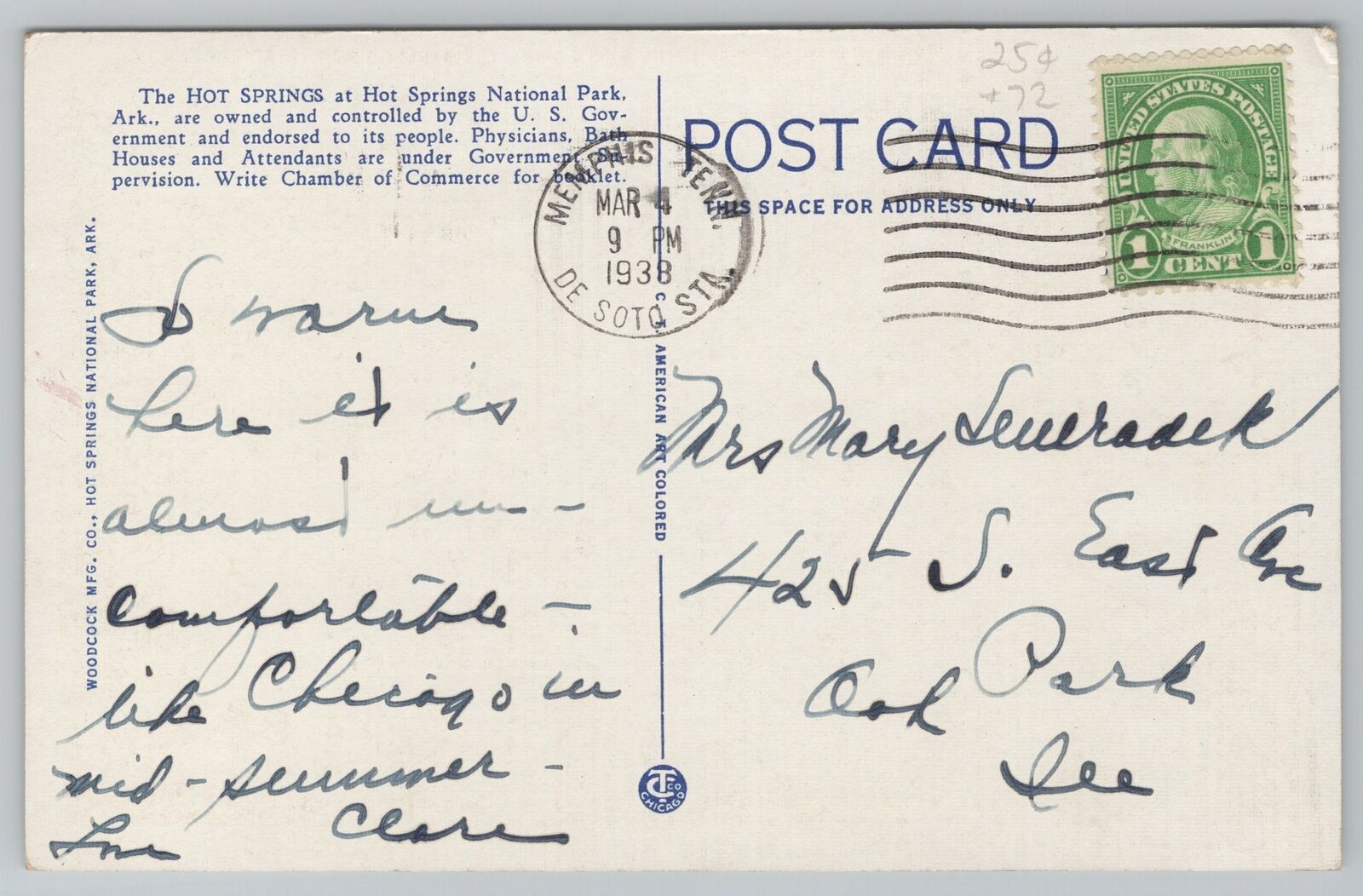 National & State Hot Springs Mt Hot Springs ParkVintage