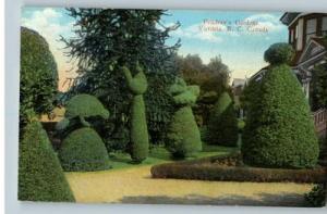 Old Postcard-Pendray's Gardens~Victoria,BC,Canada