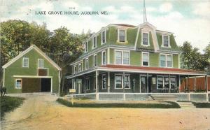 Auburn Maine 1909 Lake Grove House postcard 7946 Teich