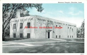 IA, Chariton, Iowa, Masonic Temple, Exterior View, Curteich No 0B473