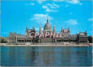 Modern Postcard Budapest parliament (19th c)