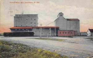 Russell Miller Mill Jamestown North Dakota 1912 postcard