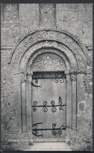 Kent Postcard - Norman Doorway, Barfrestone Church  RT983