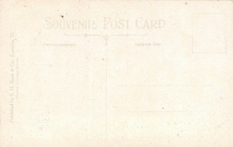 LP23 N. W. University Evanston Illinois Postcard Memorial Hall