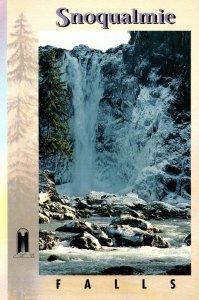 Washington Snoqualmie Falls With Winter Snow