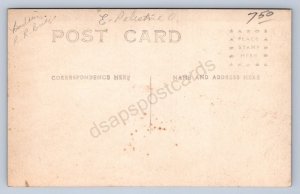 J87/ East Palestine Ohio RPPC Postcard c1910 Railroad Bridge Construction 856