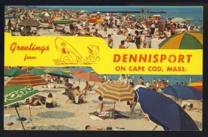 Greetings From Dennisport, Massachusetts/Mass/MA Postcard, Beach/Cape Cod