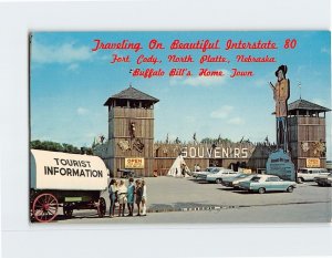 Postcard Traveling On Beautiful Interstate 80, Fort Cody, North Platte, Nebraska