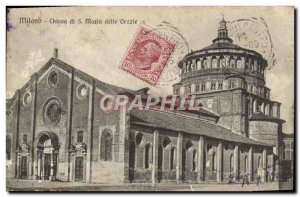 Old Postcard Milano Chiesa di Maria Delle Grazie