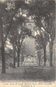 Providence Rhode Island 1906 Postcard Brown Memorial Tower Brown University