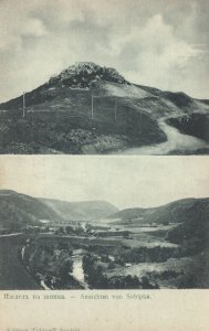 Vintage Postcard Ansichten Von Schipka Volcano Mountain River View
