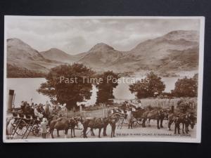 Scotland: LOCH LOMOND The Four in Hand Coaches at INVERSNAID - Old RP Postcard