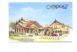 Burma Pavilion, Expo 67, Montreal Quebec, Offical Post Card