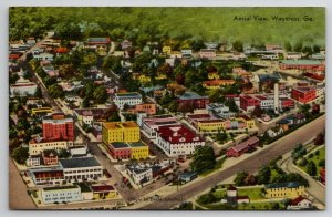 Waycross GA Aerial View Georgia By David Johnston Postcard O24