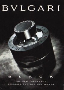 Advertising BVLGARI Black The New Fragrance For Men and Women