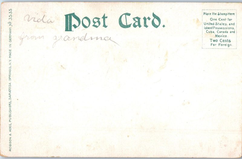 Glen Falls State Armory New York Undivided Back Postcard