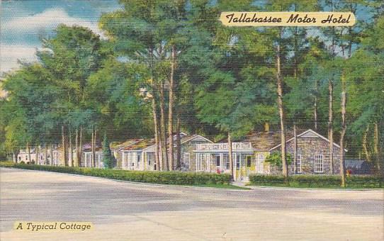 Florida Tallahassee Motor Hotel A Typical Cottage