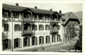 austria, GOISERN, Hotel Post (1950s) RPPC Postcard