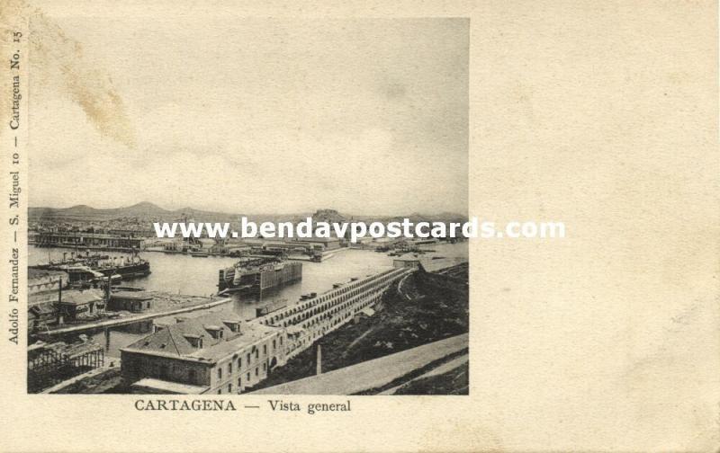 colombia, CARTAGENA, Vista General (1899) Adolfo Fernandez, No. 15