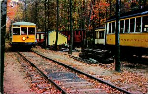 Electric Railway Trolley Museum Warehouse Point Connecticut UNP Postcard Q14