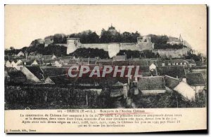 Old Postcard Dreux E and L Walls of the Old Chateau