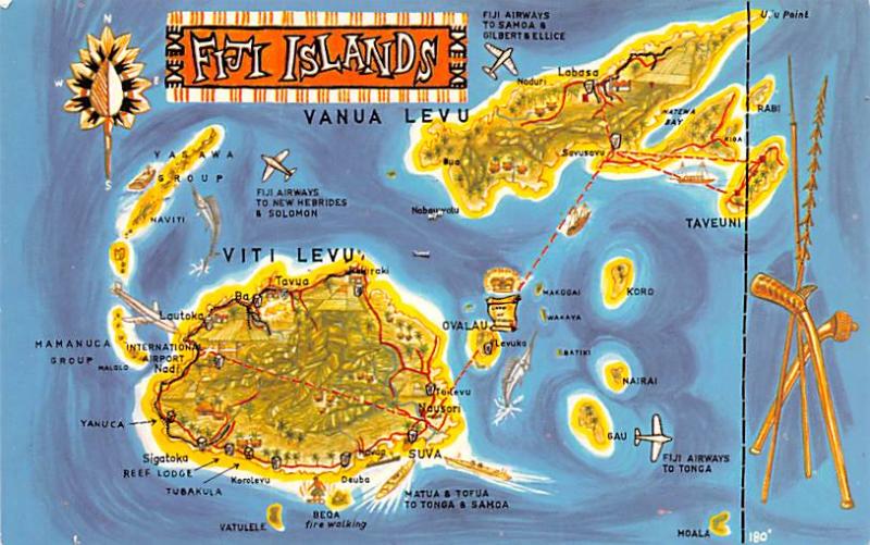 Fiji Map of Fiji Islands  Map of Fiji Islands