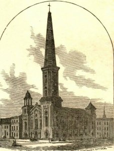1870's Engraved First Baptist Church Fab! P168