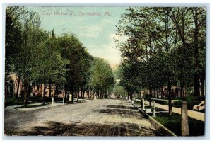1912 East Walnut St. Exterior Houses Road Springfield Missouri Vintage Postcard
