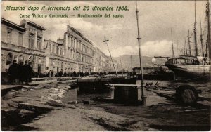 CPA Messina dopo il terremoto Corso Vittorio Emanuele ITALY (801078)