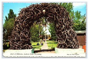 Arch Of Elkhorns Jackson Hole Wyoming Continental View Postcard