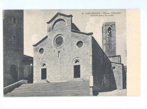 LP08    Gimignano, Italy, postcard,  Chiesa Cottegiata 